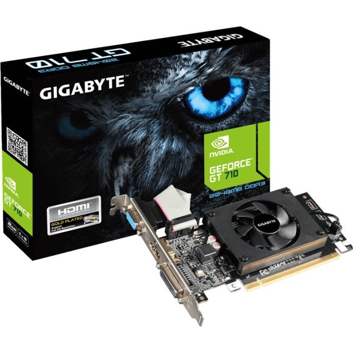 Placa video Gigabyte nVidia GeForce GT 710 2GB DDR3 64bit Low Profile HDMI