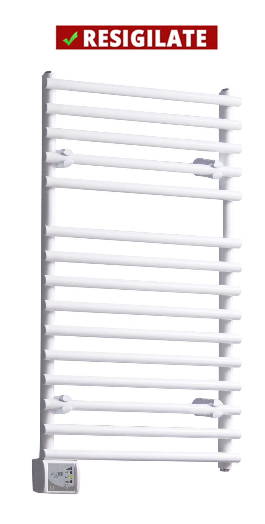 PRODUS RESIGILAT CU DEFECTE ESTETICE DAR IN PERFECTA STARE DE FUNCTIONARE cod 7056 !!! Radiator (calorifer) baie portprosop electric iVigo EHR 5019 450 W 500x1000 mm culoare alb