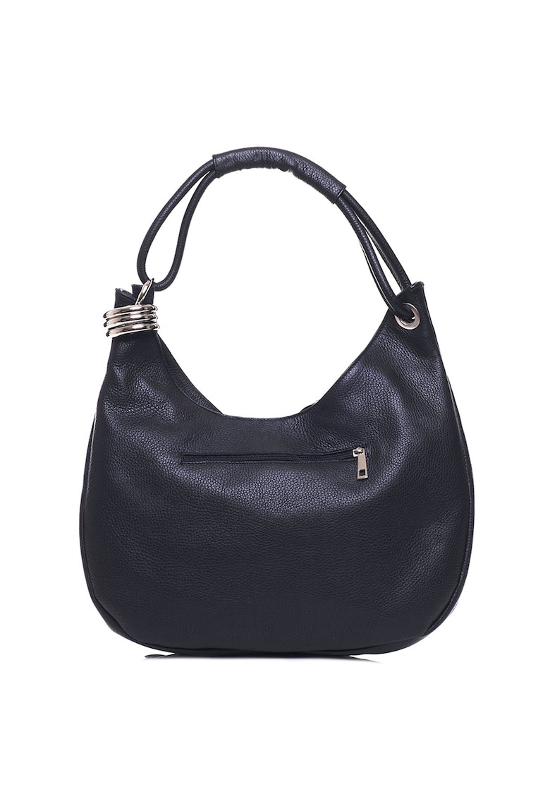 Geanta hobo de piele Alba - Negru
