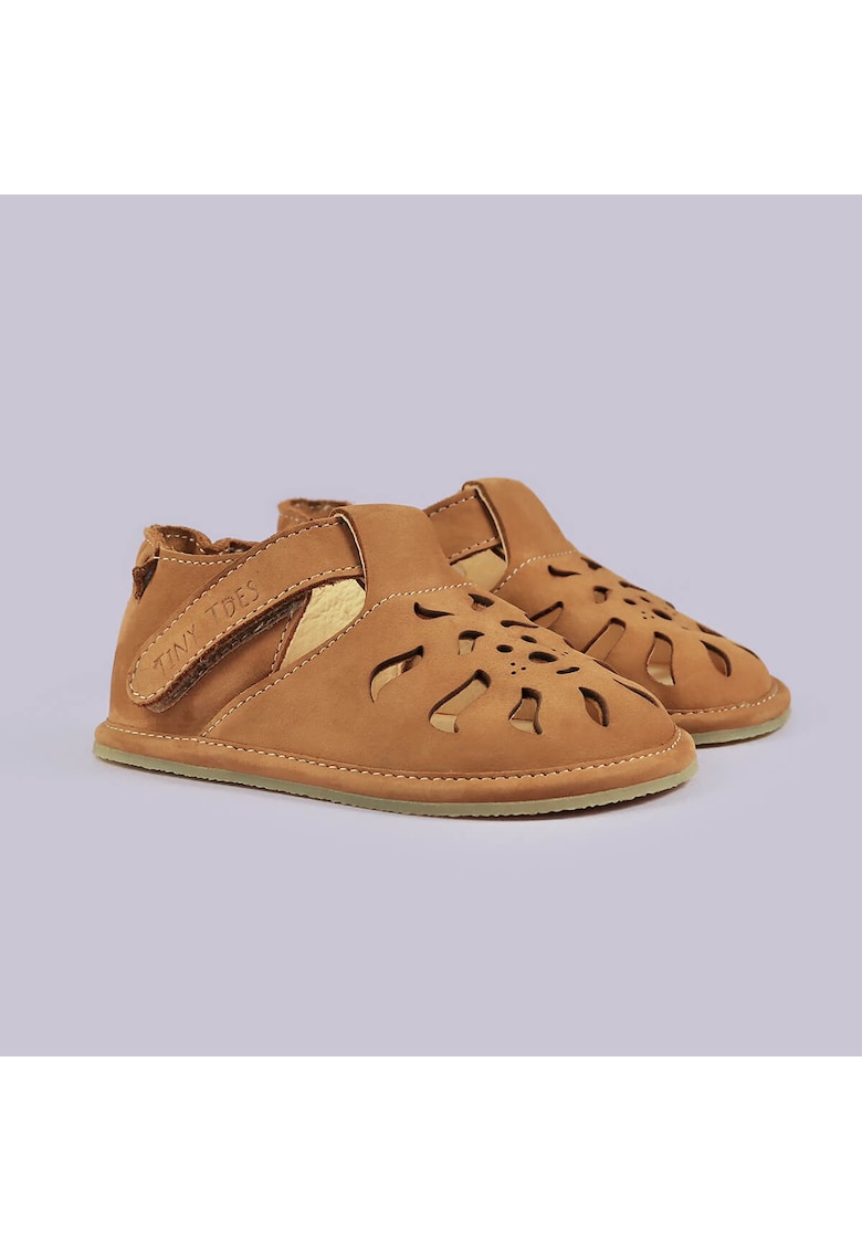 Oferte la Sandale Barefoot din piele naturala - Chandu - Maro - Maro