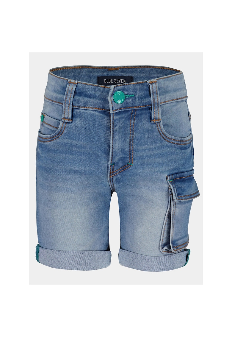 Pantaloni scurti baieti -  303576042 - Albastru - Bumbac