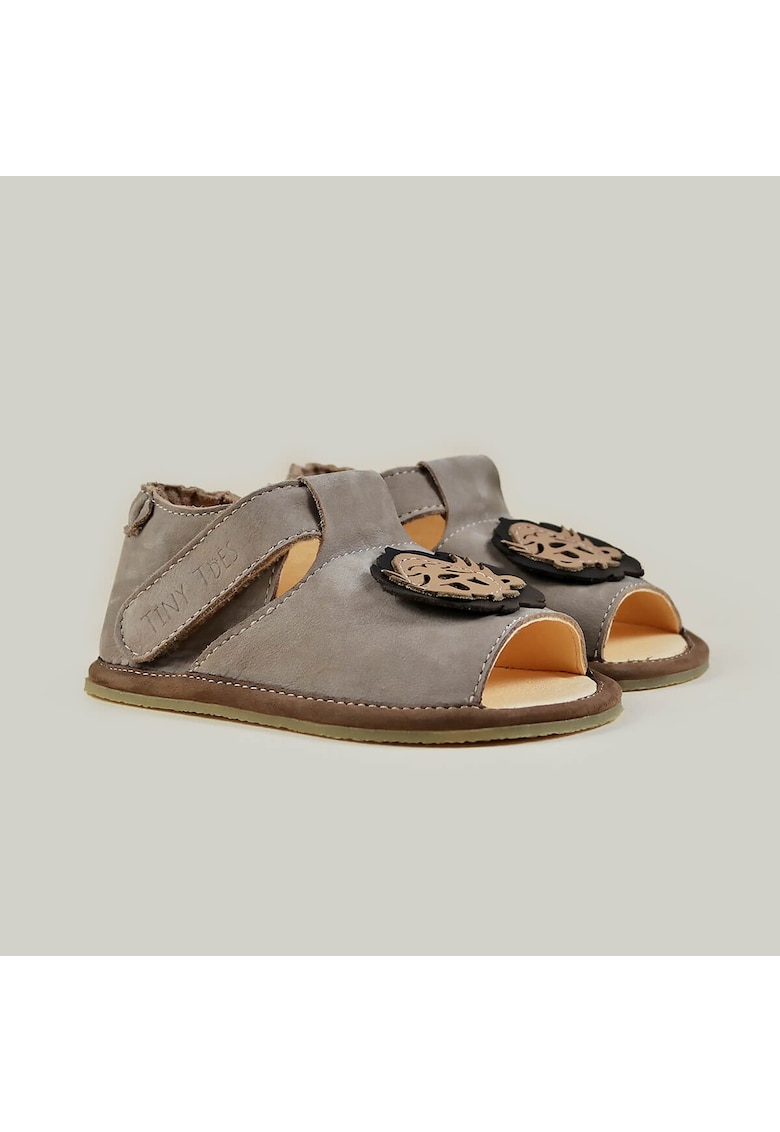 Sandale Barefoot din piele naturala - Rani - Maro - Maro