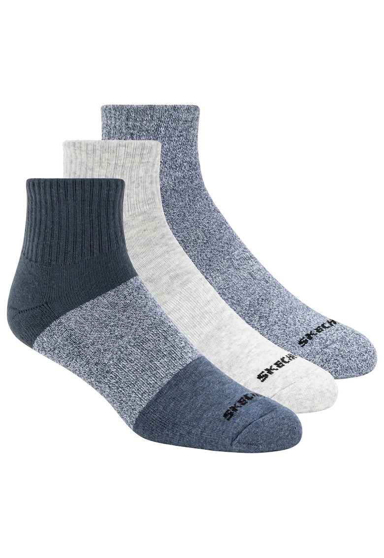 Set sosete -  3pk Mens Qtr Colorbloc Socks S118998-BLU - Multicolor - 41-46 - 3 buc