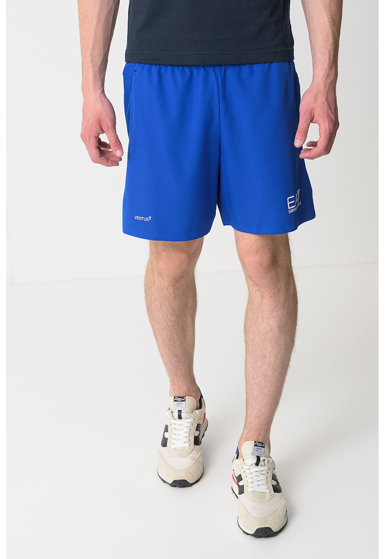 Pantaloni scurti cu talie elastica - Albastru royal