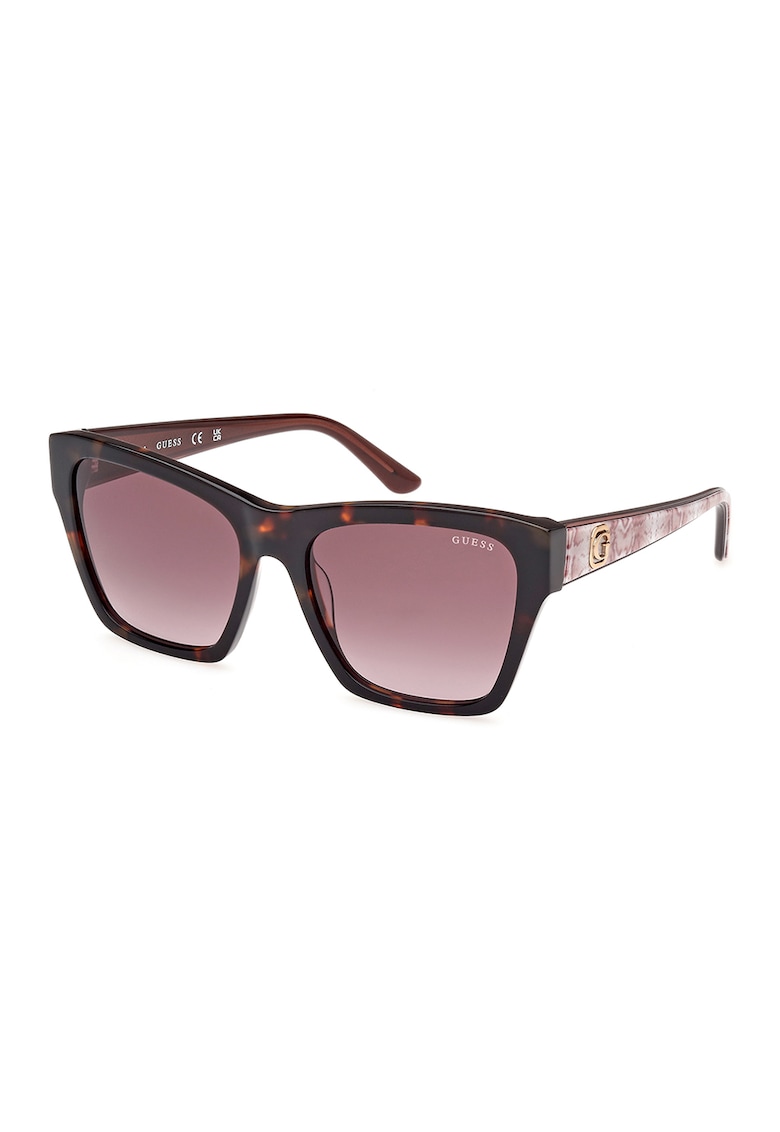 Ochelari de soare cu lentile in degrade - Auriu/Negru/Roz prafuit