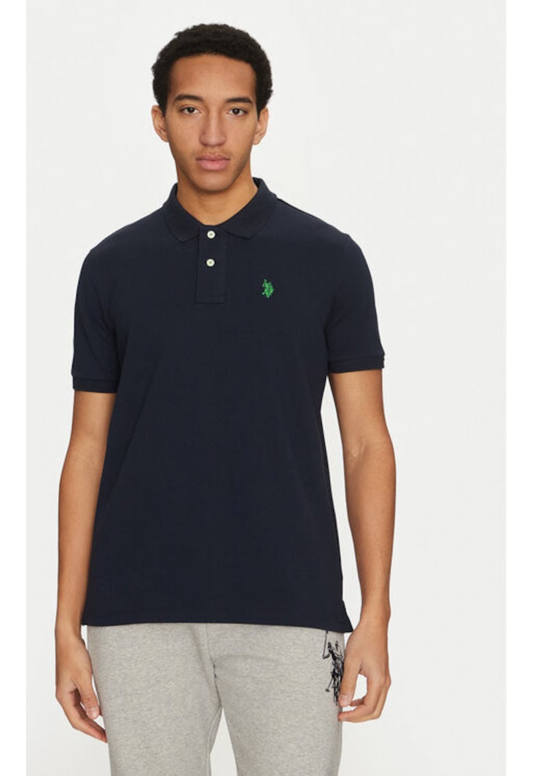 Tricou barbati -  305230478 - Bumbac organic - Albastru - Albastru