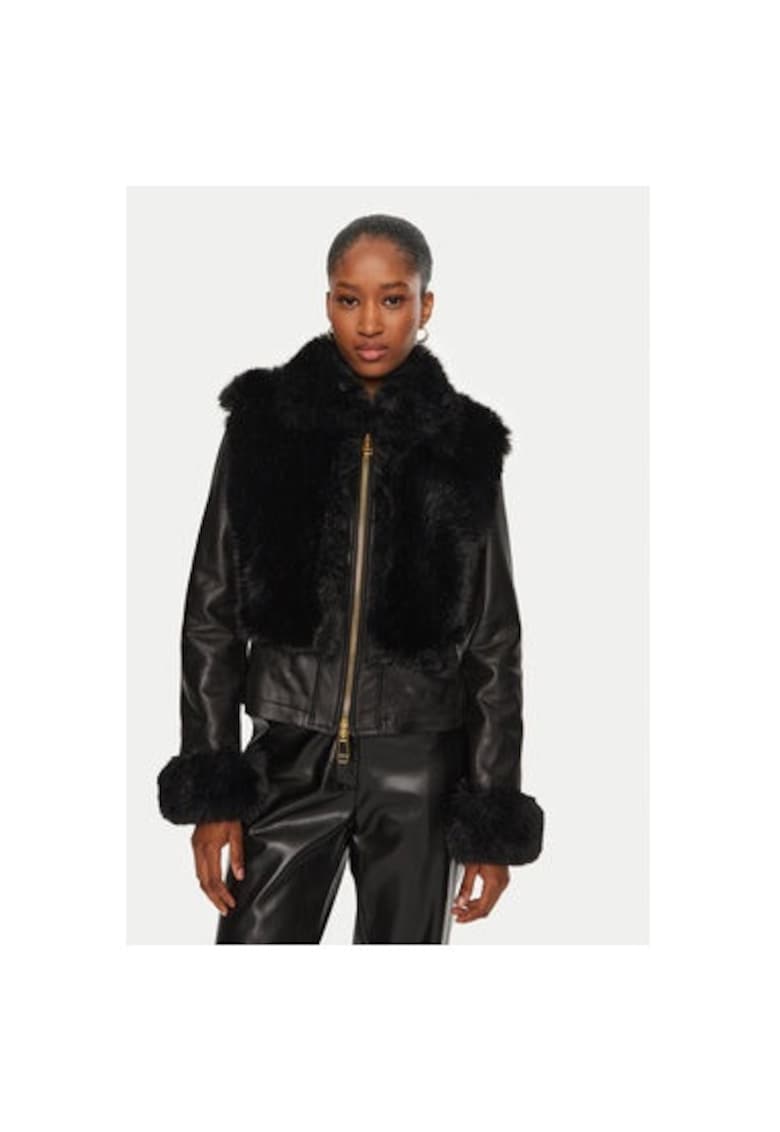 Geaca dama -  304759345 - Piele naturala - Negru - Negru