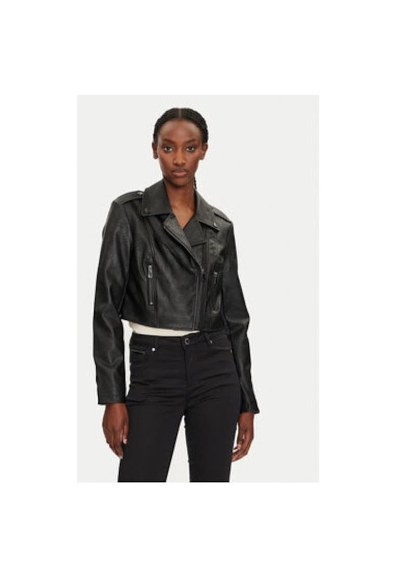Geaca dama -  304479519 - Piele ecologica - Negru - Negru