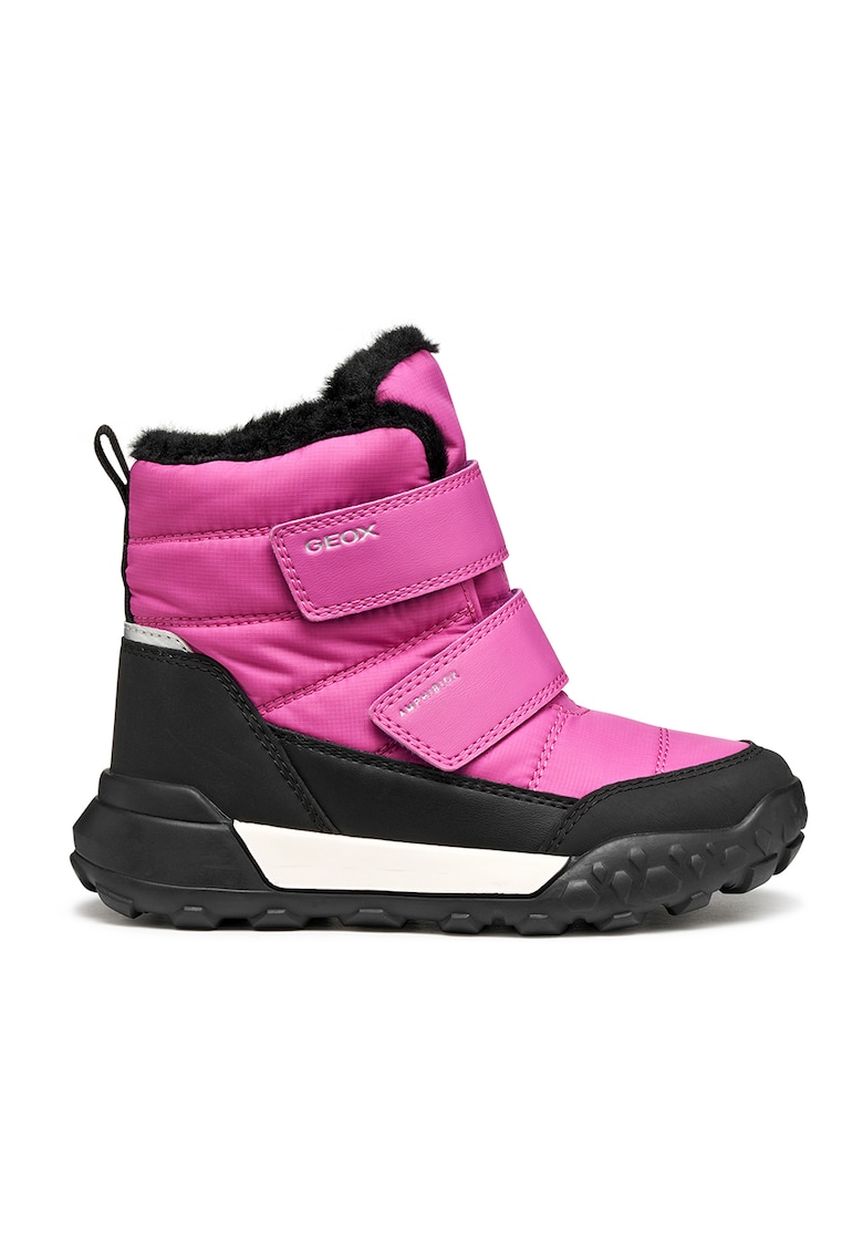 Ghete de iarna cu inchidere velcro Trekkyup - Negru/Fucsia
