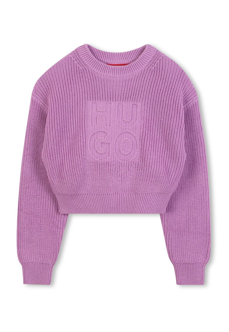 Pulover cu logo supradimensionat - Lila