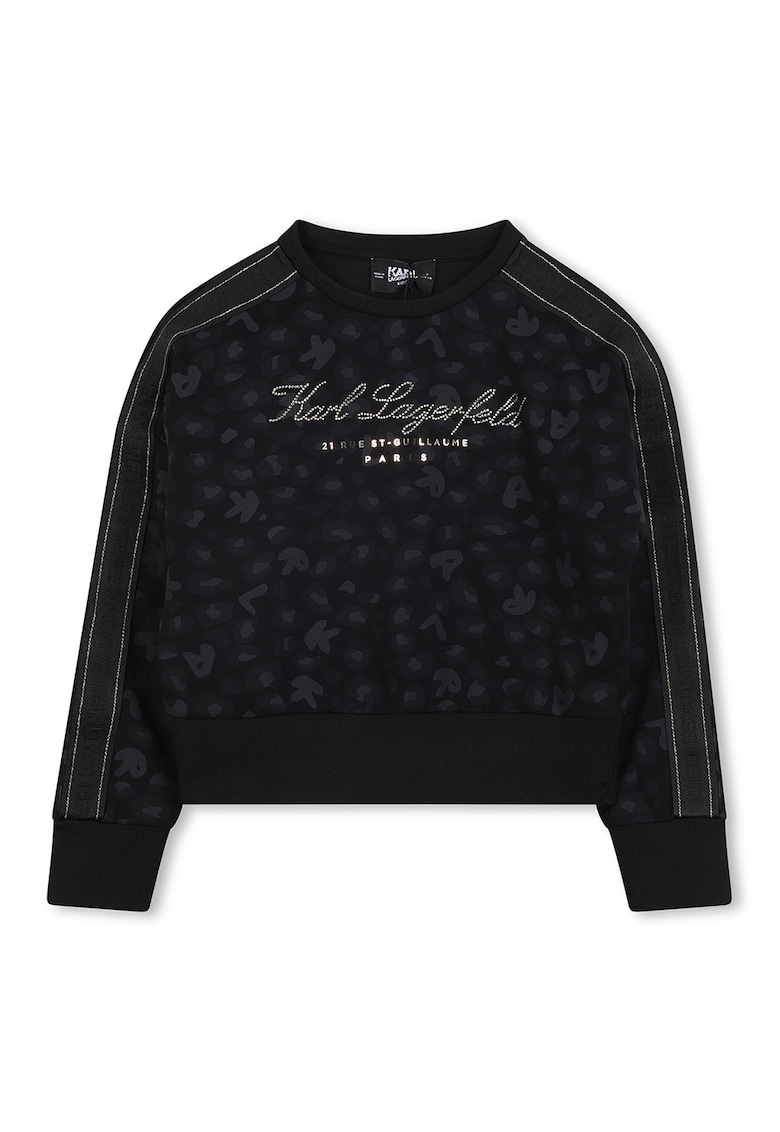 Bluza de trening cu logo - Negru/Gri inchis