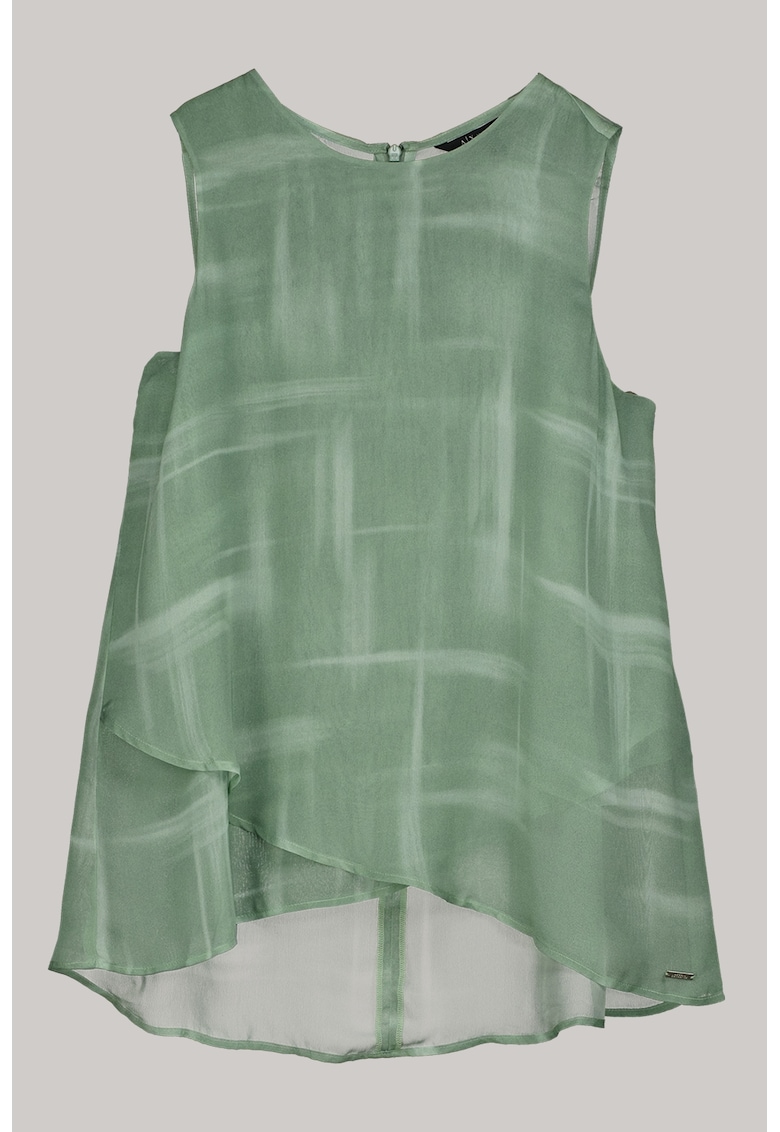 Top vaporos cu terminatie asimetrica - Verde deschis