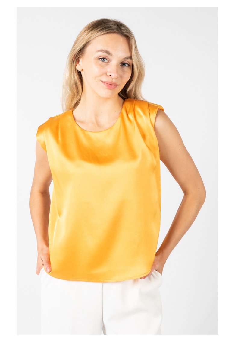 Bluza fara maneci cu aspect satinat Barry -