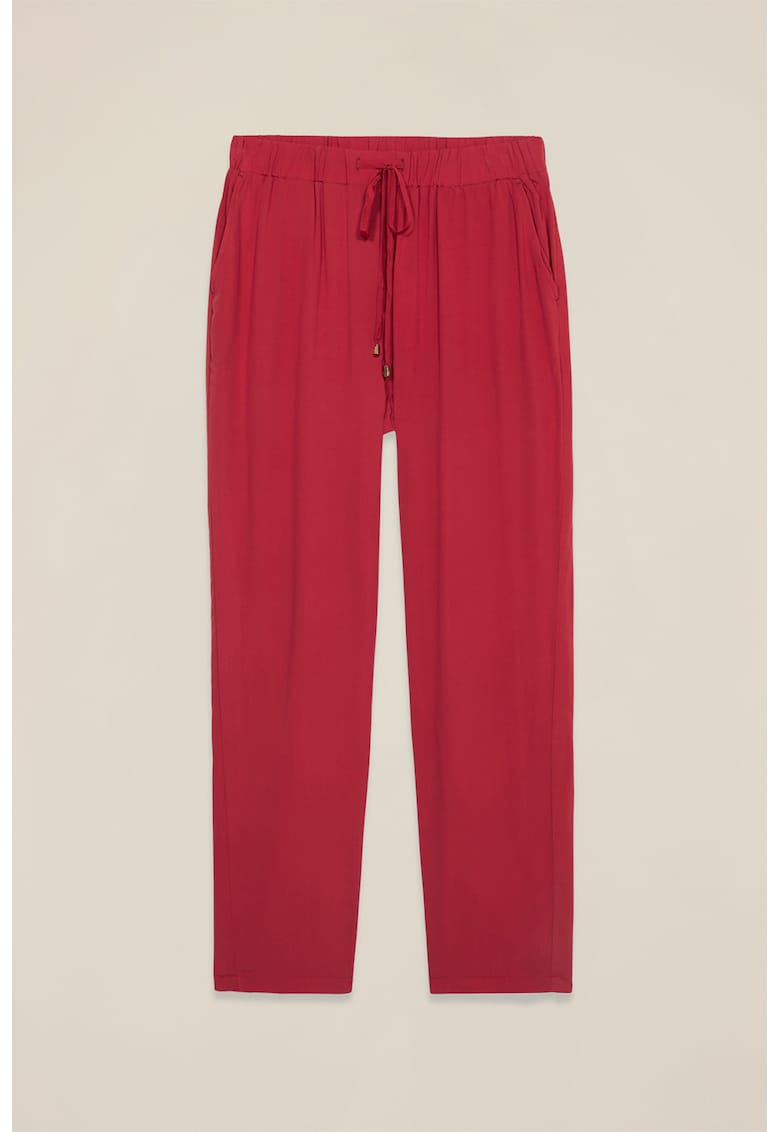 Pantaloni cu snur - Rosu vermillion