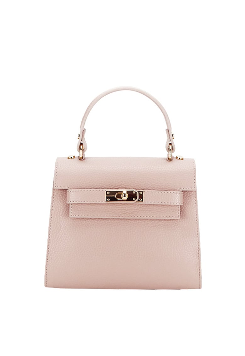 Geanta mica din piele naturala B-8949 121 Fucsia 6759 - Roz deschis