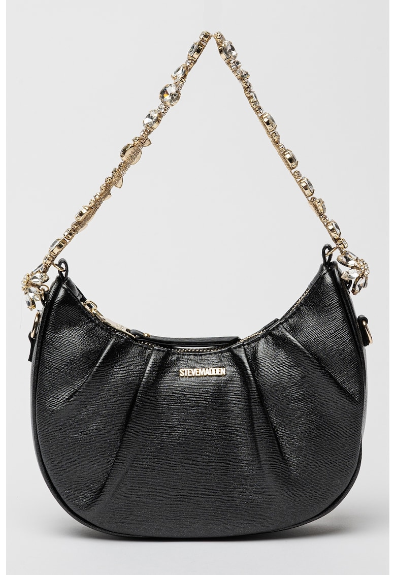 Geanta crossbody cu logo metalic Bfaye-s - Negru