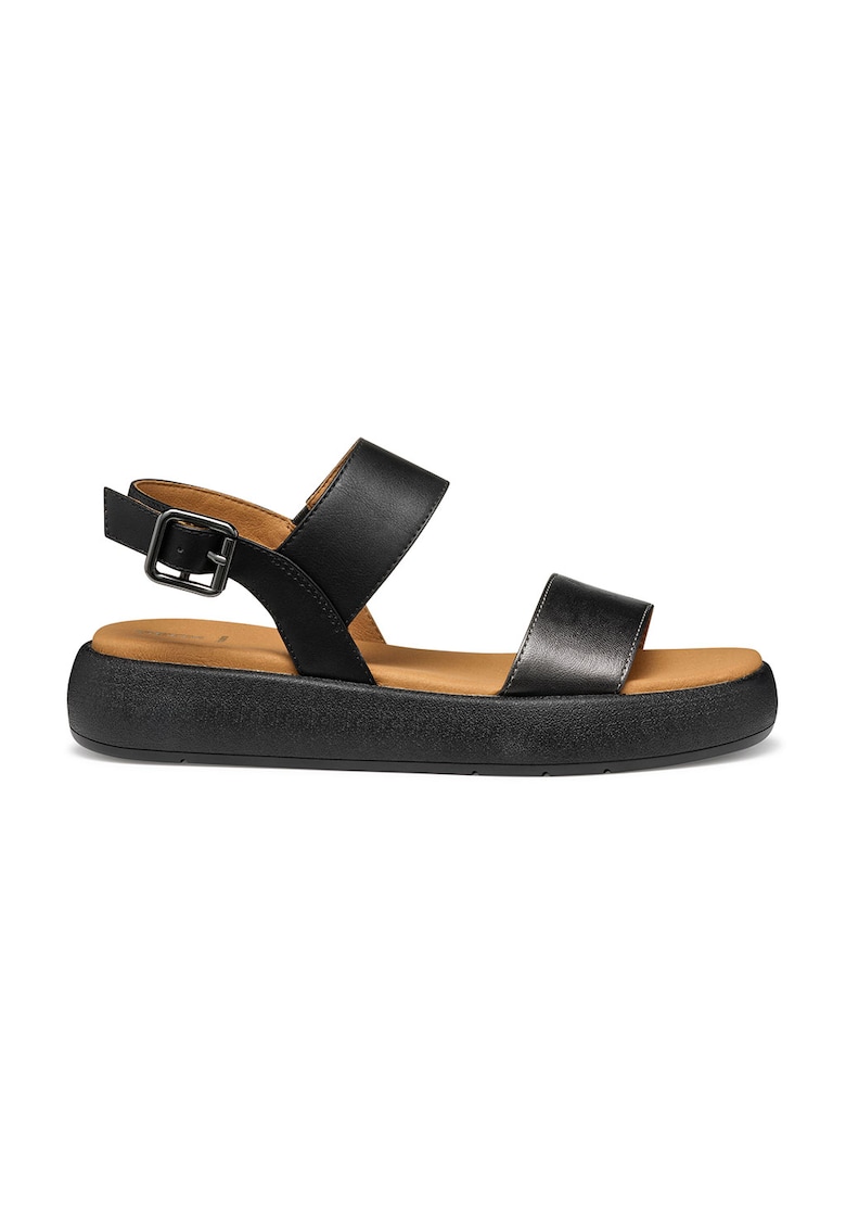 Sandale din piele ecologica - Negru