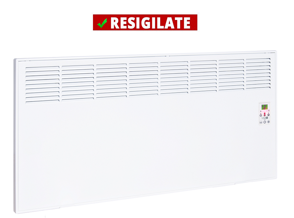 PRODUS RESIGILAT SAU USOR LOVIT DAR IN PERFECTA STARE DE FUNCTIONARE 7065 !!!  Convector de perete sau pardoseala iVigo DIGITAL EPK 2000 W White control electronic Termostat de siguranta termostat reglabil IP 24 pentru 24 mp ERP 2018
