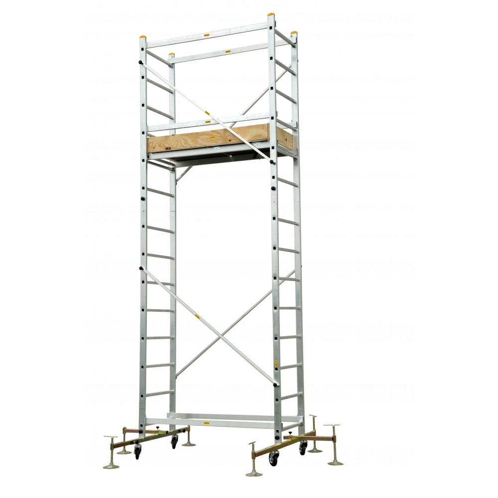Schela aluminiu cu baza de otel, 5.05 m
