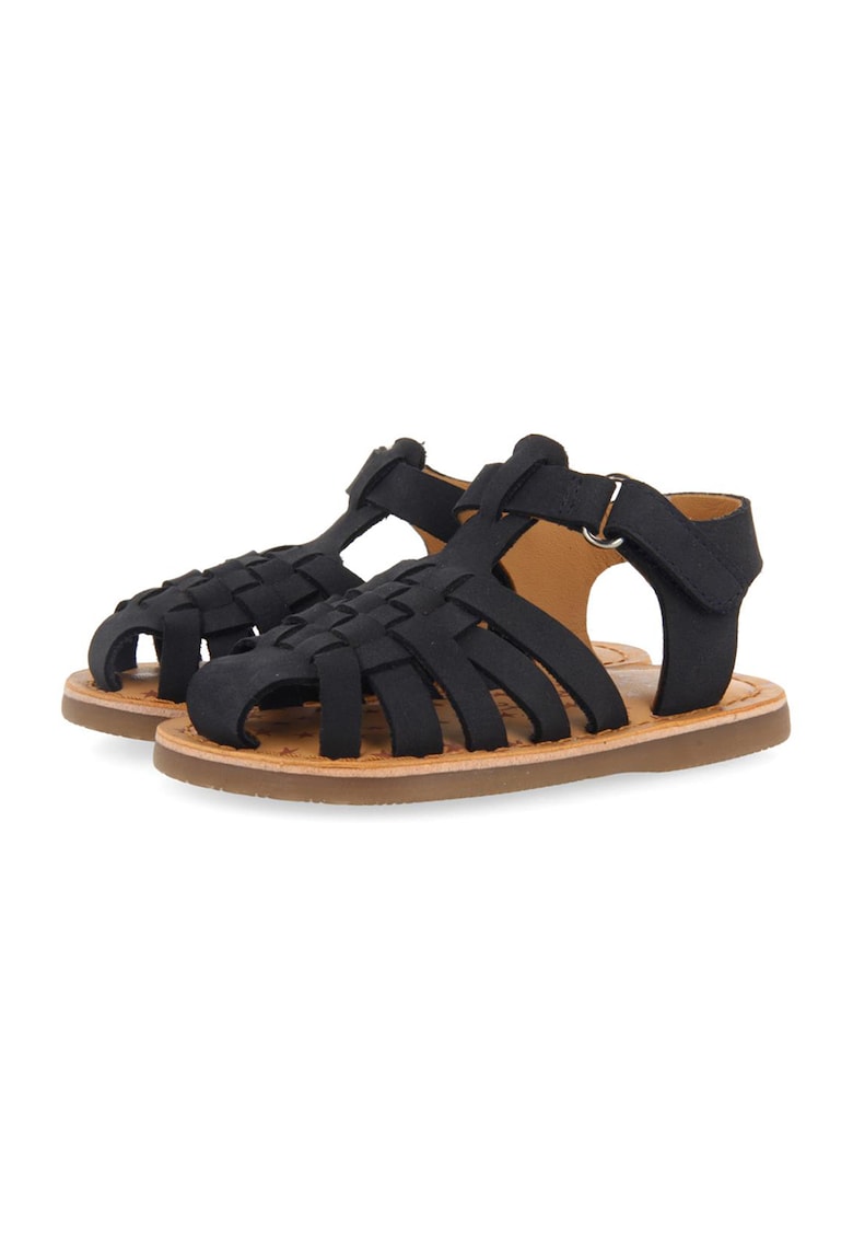 Sandale fisherman de piele Harrah - Bleumarin