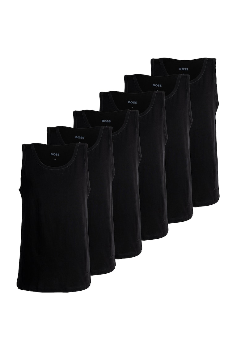Set de topuri de casa - 6 piese - Negru