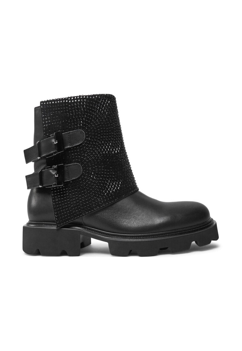Botine I240884 Negru -  Piele ecologica