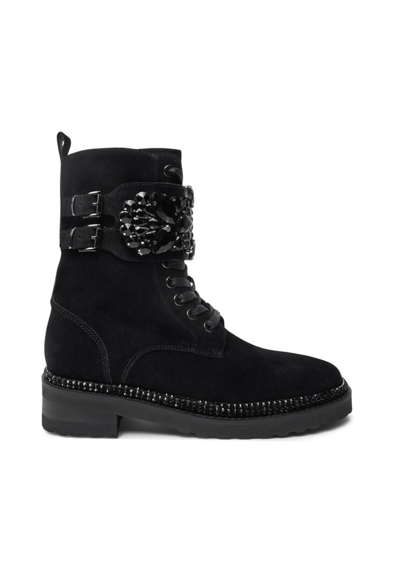 Botine I240858 Negru -  Piele naturala
