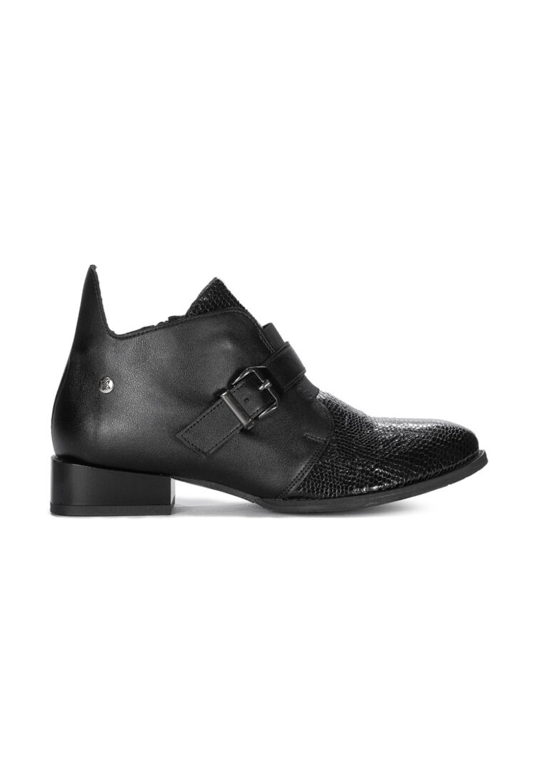 Botine 06692-01/00-8 Negru -  Piele lacuita