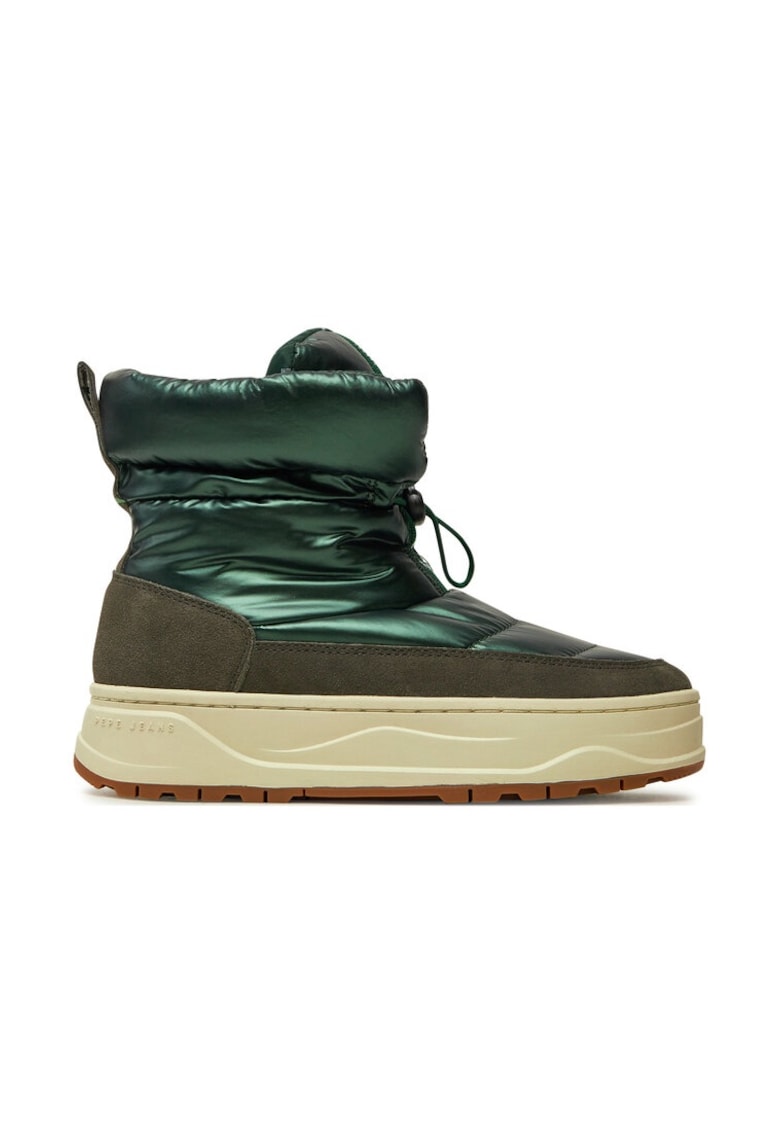 Cizme de zapada PLS50554 Verde -  Piele naturala