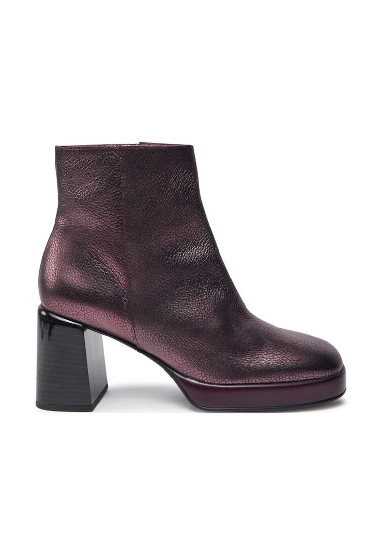 Botine Bolmet-I24 HI243674 Visiniu -  Piele naturala