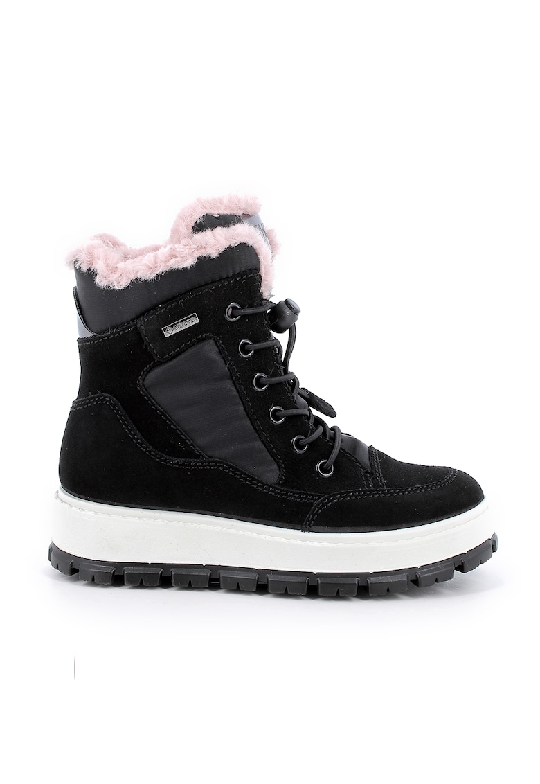 Ghete de piele intoarsa - Negru
