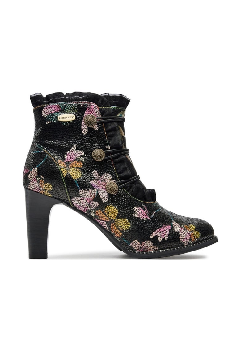 Botine dama -  304355 - Piele naturala - Roz