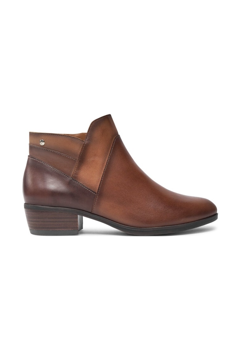 Botine W1U-8732C1 Maro -  Piele lacuita - Maro