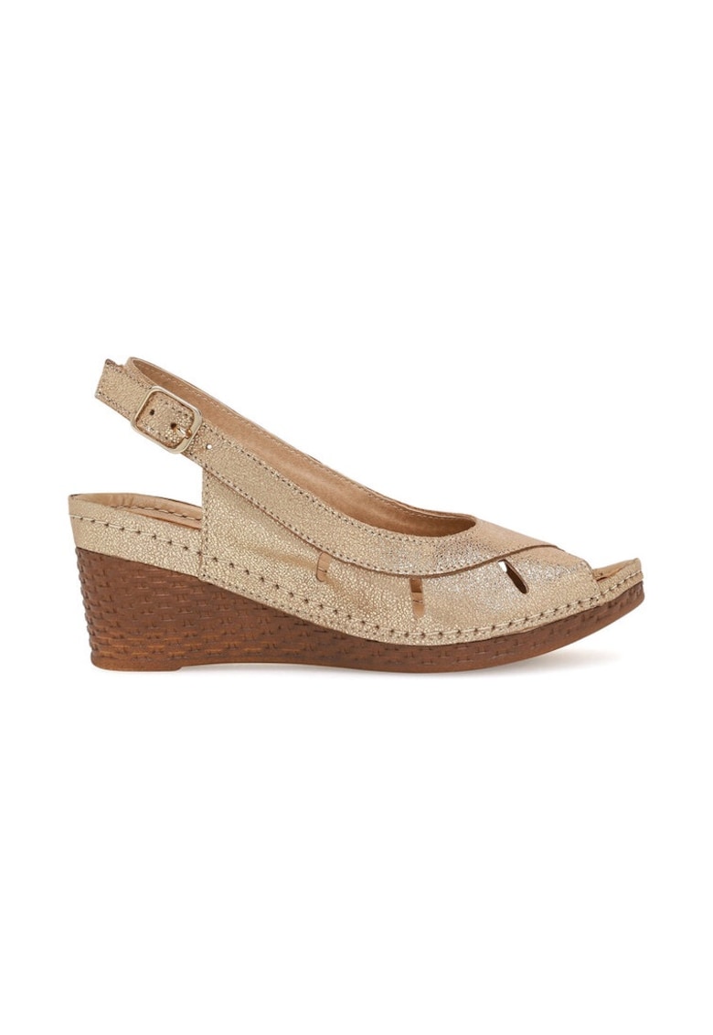 Sandale dama -  590559 - Piele naturala - Auriu -
