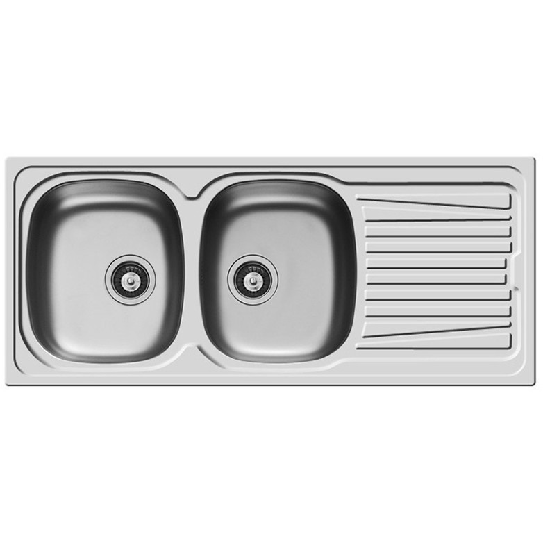 Chiuveta de bucatarie Inox SPARTA 116x50 2B 1D SM