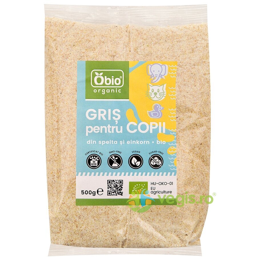 Gris pentru Copii fara Zahar Ecologic/Bio 500g