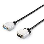 Cablu prelungitor Equip VGA HD15 male/female, ecranat dublu, 15m