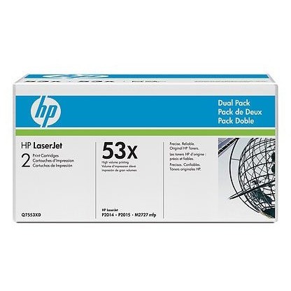 HP Toner Q7553XD Black Twin-Pack