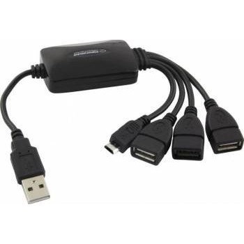 ESPERANZA EA158 Hub 4 Porty USB 2.0 - 3 x USB, 1 x microUSB.
