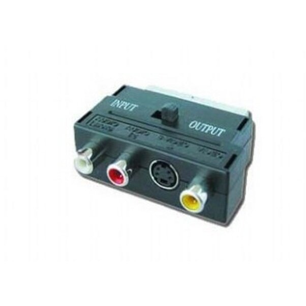 Adaptor Gembird 1x Scart Male - 1x S-Video Female + 1x RCA Compozit Female + 2x RCA Audio Female