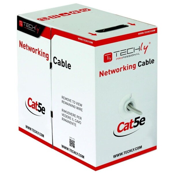 Cablu U/UTP Cat.5E CCA 305m torsadat , gri