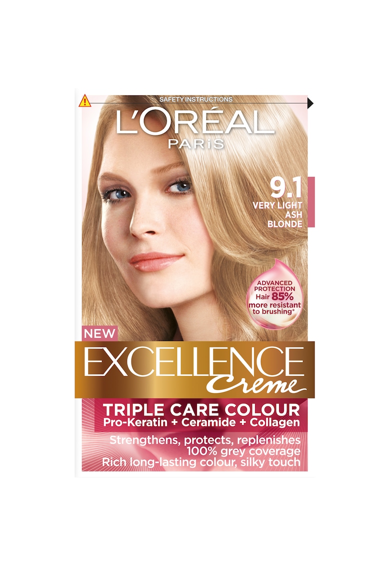 Oferte la Vopsea de par permanenta cu amoniac  Excellence Creme - 9.1