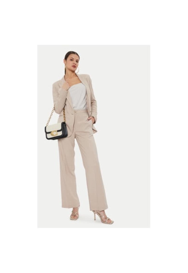 Pantaloni dama -  304549540 - Viscoza/In - Bej - Bej