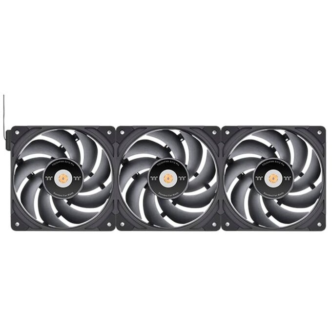 TOUGHFAN EX12 Pro High Static Pressure PC Cooling Fan – Swappable Edition, Case Fan (Black, 3-Fan Pack)