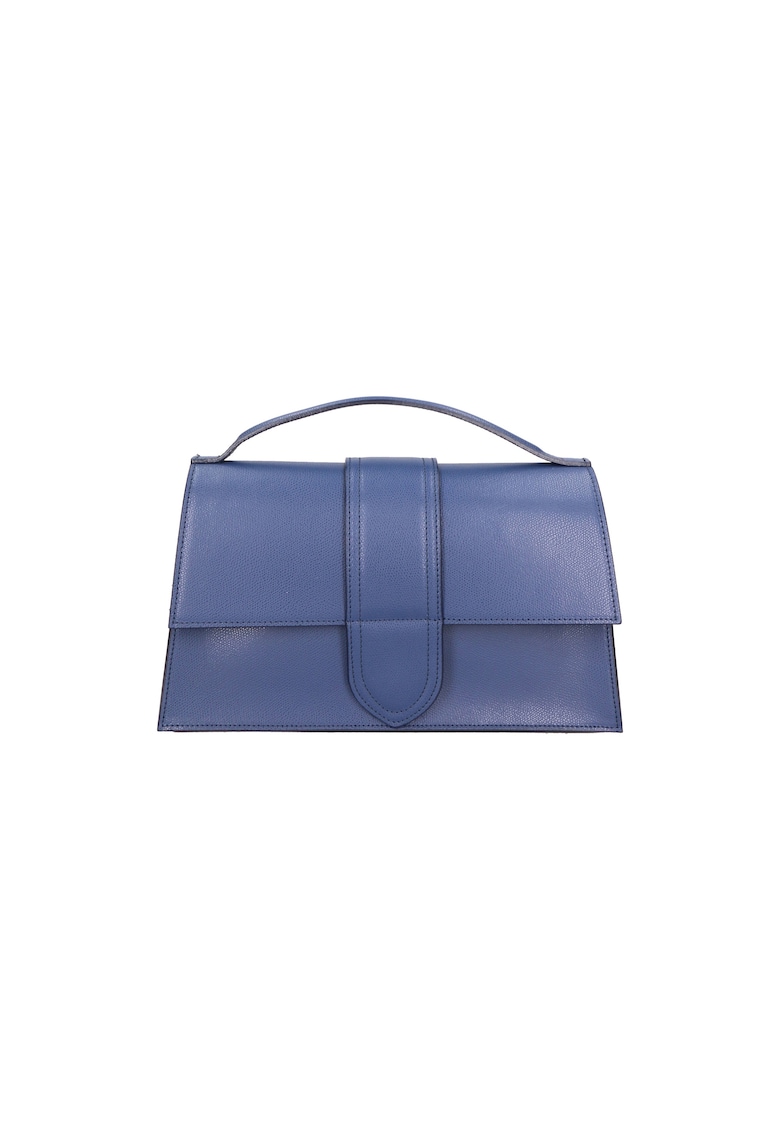 Geanta crossbody de piele - Albastru