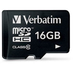 Verbatim 16 GB Micro SD (HC) Class 10