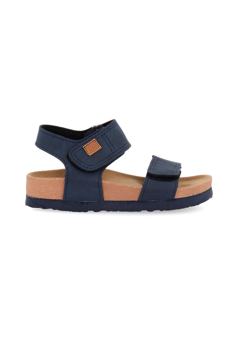 Sandale de piele ecologica cu velcro Tredegar - Bleumarin