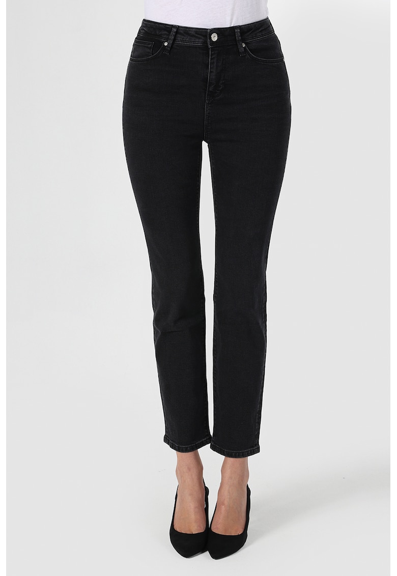 Blugi slim fit Carla - Negru