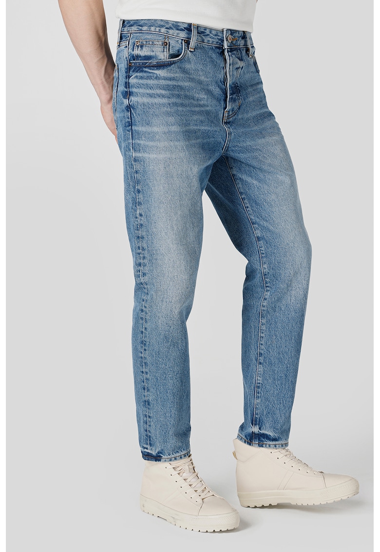 Blugi crop conici - Albastru deschis