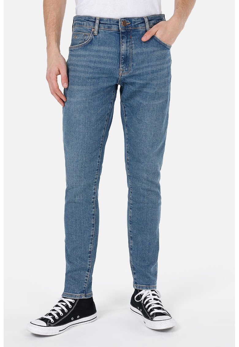 Blugi slim fit - Albastru prafuit